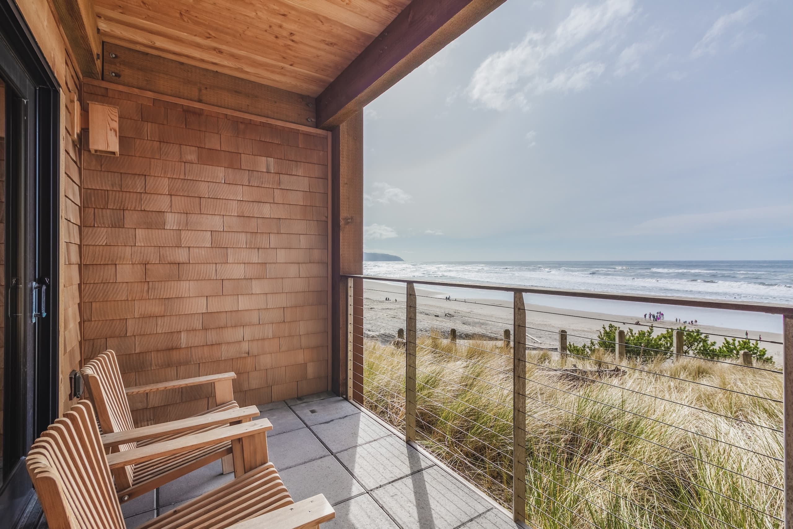 Coastal view from a Headlands Lodge room