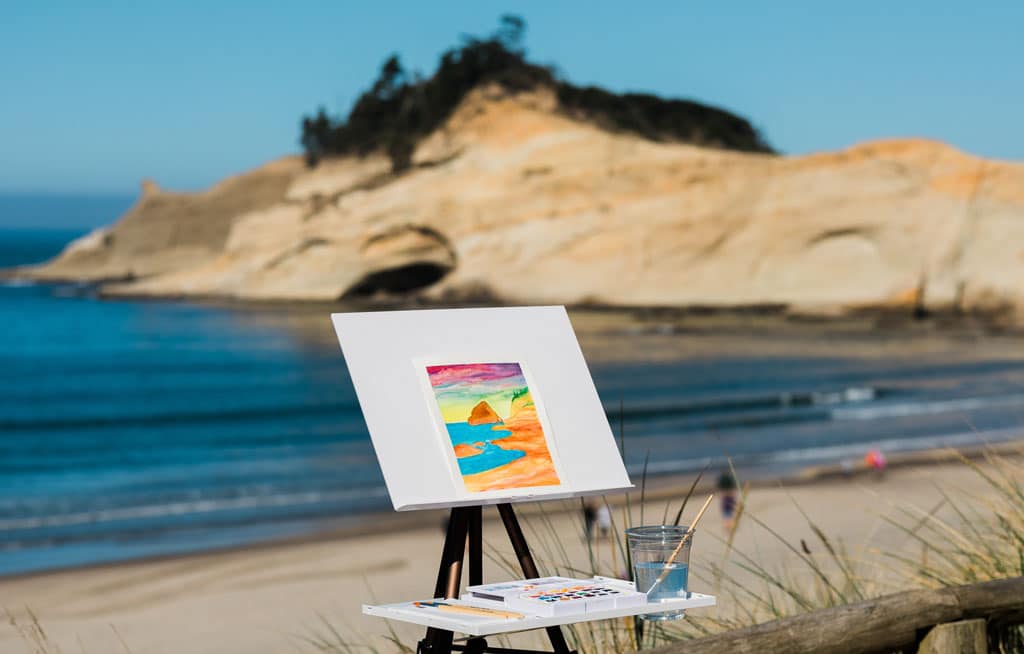 Plein Air Painting at Headlands